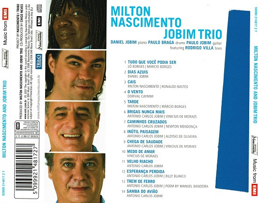 Milton Nascimento And Jobim Trio - Novas Bossas | EMI (50999 214817 2 7) - 2