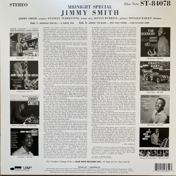 Jimmy Smith - Midnight Special | Blue Note (5523659) - main