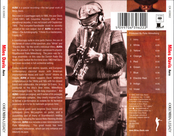 Miles Davis - Aura | Columbia (CK 63962) - 2