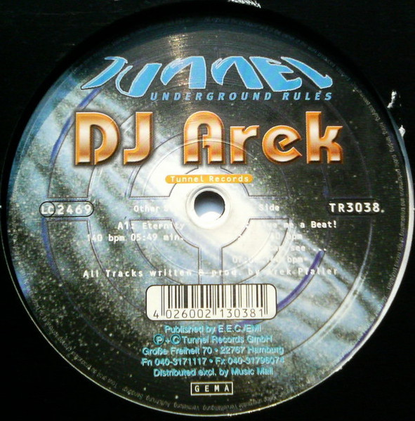 DJ Arek - Eternity | Tunnel Records (TR 3038) - main