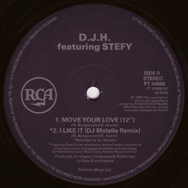 DJ H. Feat. Stefy - Move Your Love | RCA (PT 44966) - 2