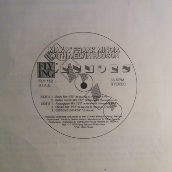 Max 'N' Frank Minoia With Melvin Hudson - Rumors | Flying Records (FLY 152) - 2 Max 'N' Frank Minoia With Melvin Hudson - Rumors | Flying Records (FLY 152) - 2
