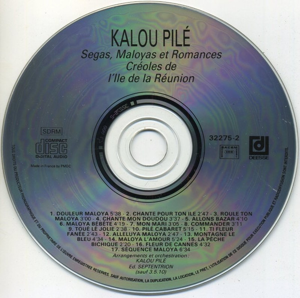 Kalou Pilé - Week-End À L'Île De La Réunion Ségas, Maloyas Et Romances Créoles | Disques Déesse (32 275-2) - 3