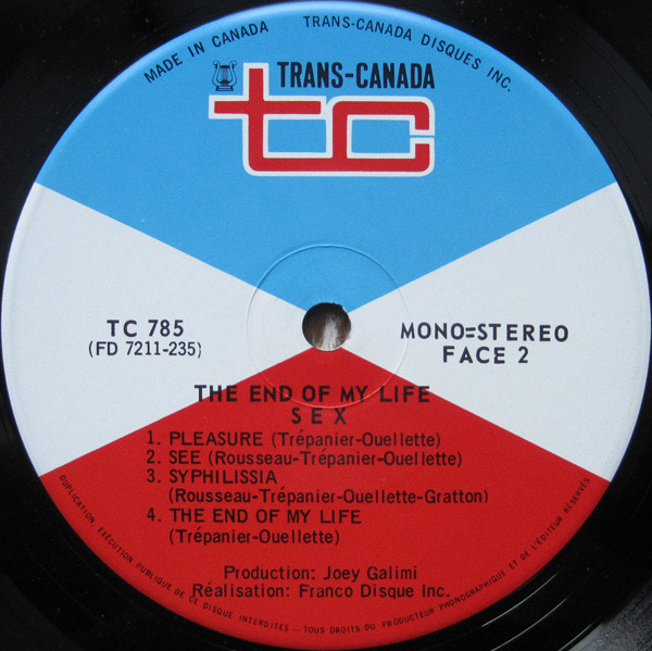 Sex - The End Of My Life | Trans-Canada (TC-785) - 4 Sex - The End Of My Life | Trans-Canada (TC-785) - 4