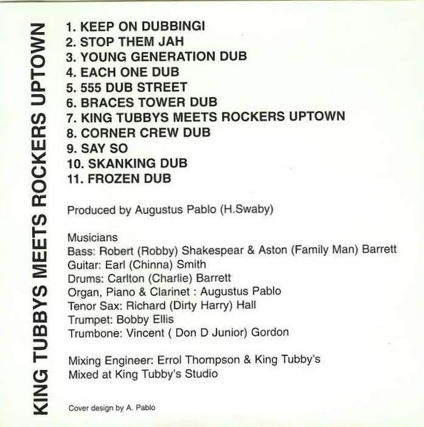 Augustus Pablo - King Tubbys Meets Rockers Uptown | Rockers International (CD RP 005) - 4 Augustus Pablo - King Tubbys Meets Rockers Uptown | Rockers International (CD RP 005) - 4