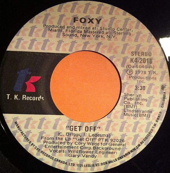 Foxy - Get Off | T.K. Records (K4-2018)