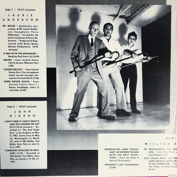 Laurie Anderson / John Giorno / William S. Burroughs - You're The Guy I Want To Share My Money With | Giorno Poetry Systems (GPS 020-021) - 2 Laurie Anderson / John Giorno / William S. Burroughs - You're The Guy I Want To Share My Money With | Giorno Poetry Systems (GPS 020-021) - 2