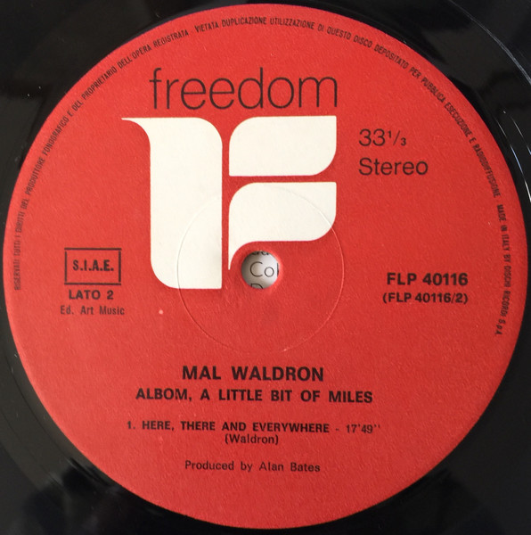 Mal Waldron - A Little Bit Of Miles | Freedom (FLP 40116) - 4