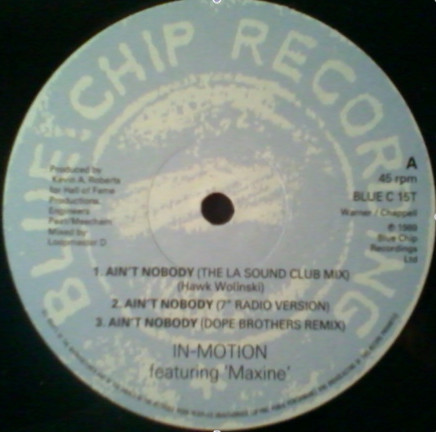 In-Motion - Ain't Nobody / Just Those Beats | Blue Chip (BLUE C15T)