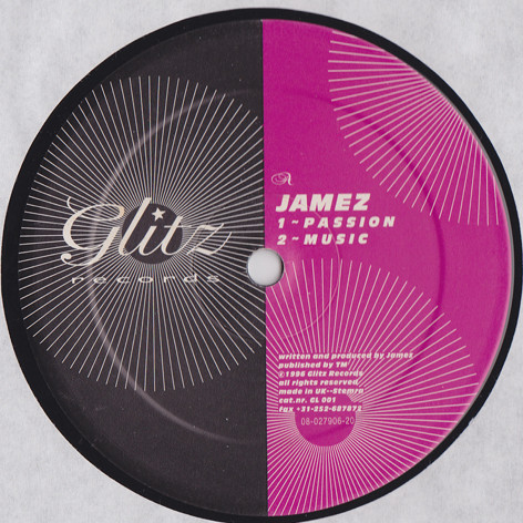 Jamez - Passion / Music | Glitz Records (GL 001) - main