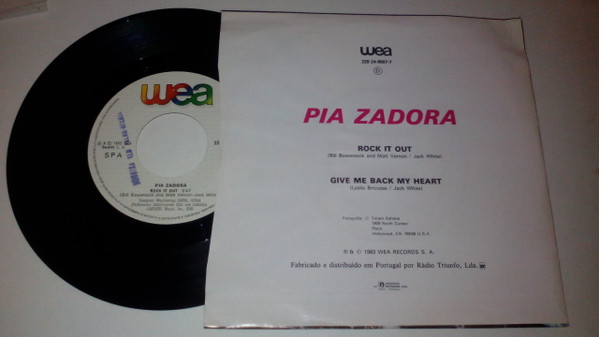 Pia Zadora - Rock It Out | WEA (229 24-9507-7) - 2