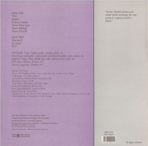 The Perfect Disaster - Up | Fire Records (FIRE LP18) - 2 The Perfect Disaster - Up | Fire Records (FIRE LP18) - 2