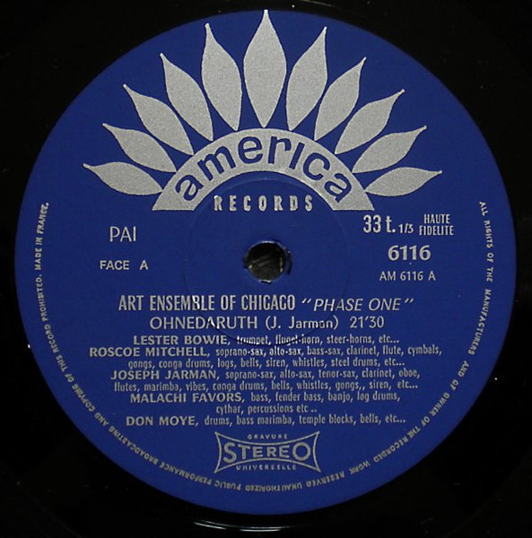 The Art Ensemble Of Chicago - Phase One | America Records (30 AM 6116) - 4 The Art Ensemble Of Chicago - Phase One | America Records (30 AM 6116) - 4