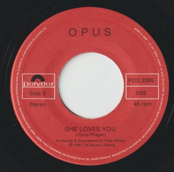 Opus - Live Is Life (7") [Vinyl] | Polydor (PDS 2285) - 2