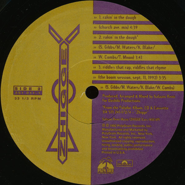 Zhigge - Rakin' In The Dough | Polydor (861 011-1) - 4 Zhigge - Rakin' In The Dough | Polydor (861 011-1) - 4