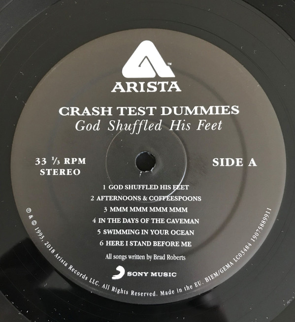 Crash Test Dummies - God Shuffled His Feet | Arista (19075889911) - 3