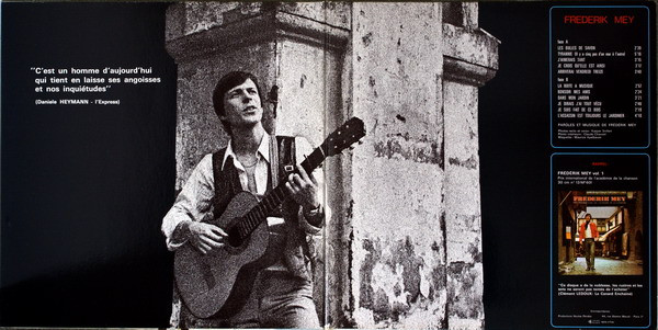 Frederik Mey - Volume 2 (Grand Prix International Du Disque - Académie Charles Cros) | Productions Perides (13 NP 603) - 2