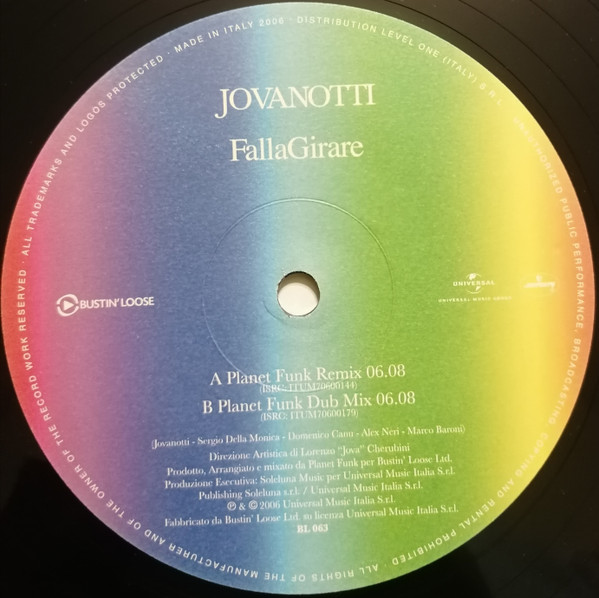 Jovanotti - Falla Girare (Planet Funk Remixes) | Bustin' Loose (BL 063) - 3 Jovanotti - Falla Girare (Planet Funk Remixes) | Bustin' Loose (BL 063) - 3