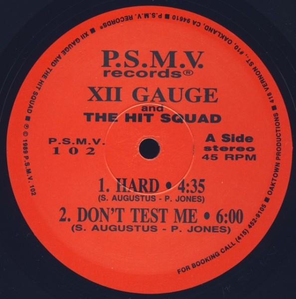 XII Gauge And The Hit Squad - Hard / Dance | P.S.M.V. Records (P.S.M.V. 102) - 3