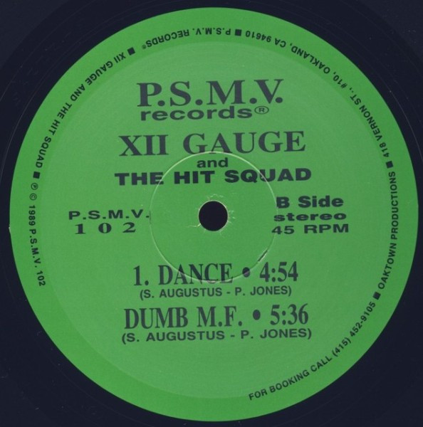 XII Gauge And The Hit Squad - Hard / Dance | P.S.M.V. Records (P.S.M.V. 102) - 4
