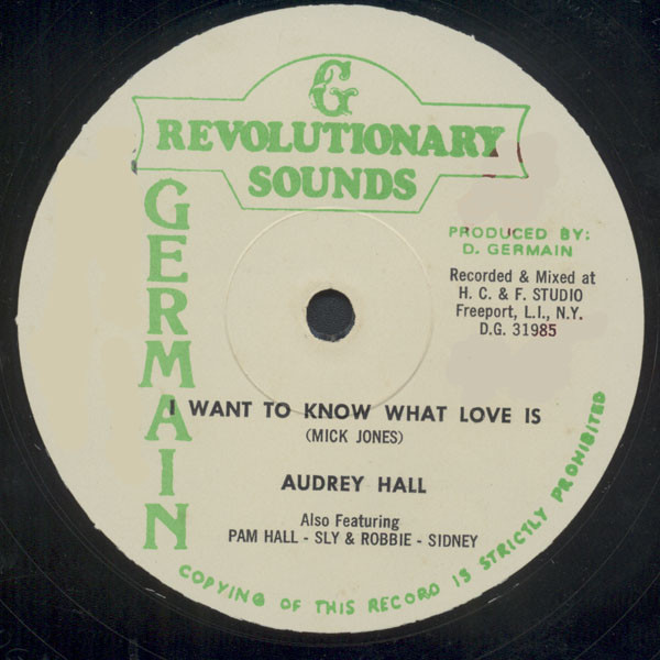 Audrey Hall - I Want To Know What Love Is | Revolutionary Sounds (D.G. 31985)