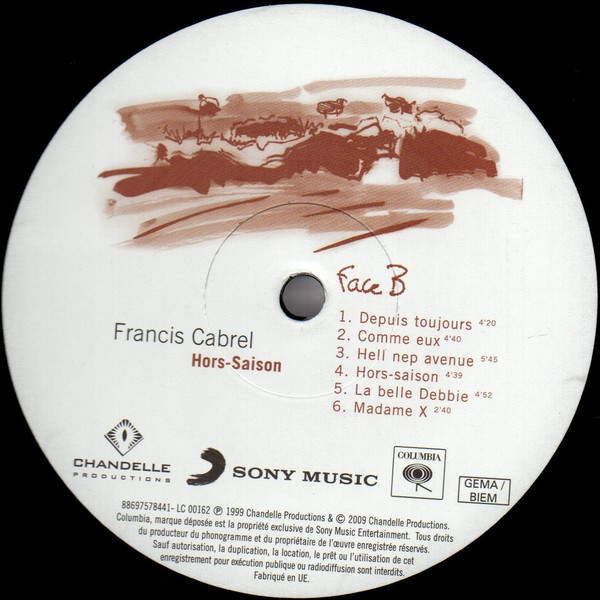 Francis Cabrel - Hors-Saison | Columbia (88697578441) - 4 Francis Cabrel - Hors-Saison | Columbia (88697578441) - 4