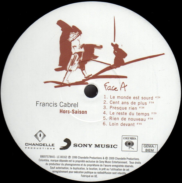 Francis Cabrel - Hors-Saison | Columbia (88697578441) - 3 Francis Cabrel - Hors-Saison | Columbia (88697578441) - 3