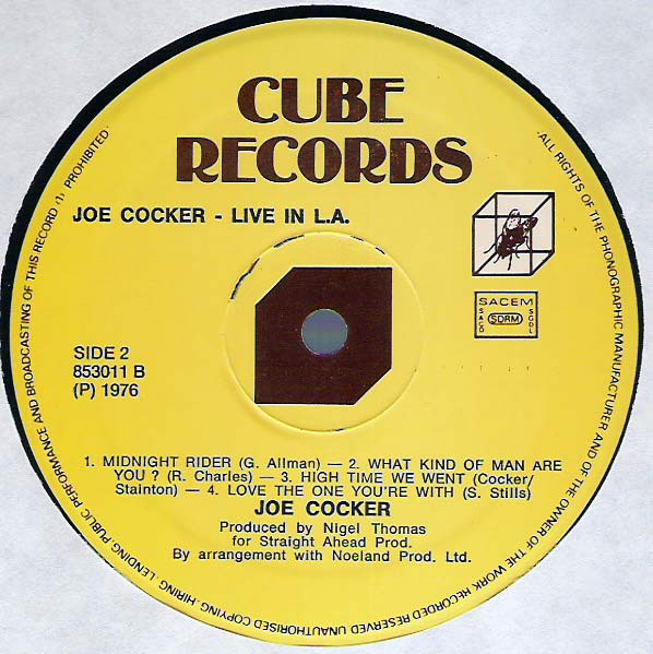 Joe Cocker - Live In L.A. | Cube Records (853011)