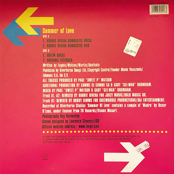 Lonyo - Summer Of Love | Riverhorse Records (RHV 669451 6) - 2
