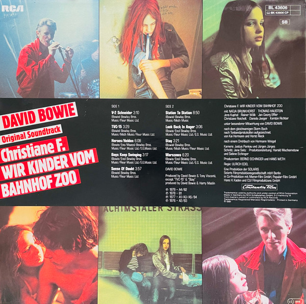David Bowie - Christiane F. - Wir Kinder Vom Bahnhof Zoo | RCA (BL 43606) - 2