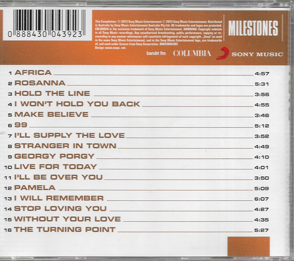 Toto - Milestones | Columbia (0888430043923) - 2