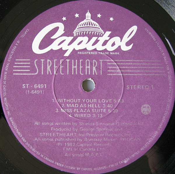 Streetheart - Streetheart [Vinyl] | Capitol Records (ST 6491) - 3