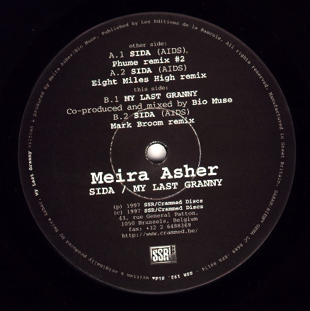 Meira Asher - SIDA / My Last Granny | SSR (SSR 192) - 2 Meira Asher - SIDA / My Last Granny | SSR (SSR 192) - 2