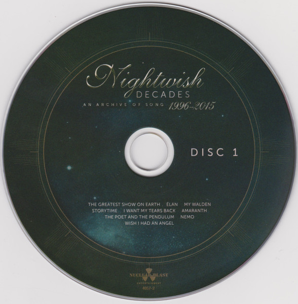 Nightwish - Decades (An Archive Of Song 1996-2015) | Nuclear Blast Entertainment (NE 4057-2) - 2 Nightwish - Decades (An Archive Of Song 1996-2015) | Nuclear Blast Entertainment (NE 4057-2) - 2