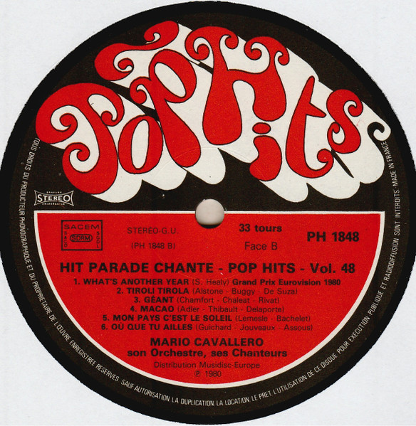 Mario Cavallero Et Son Orchestre - Hit Parade Chanté - Pop Hits - Vol. 48 | Pop Hits (30 PH 1848) - 4