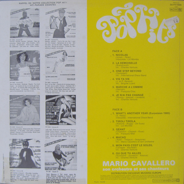 Mario Cavallero Et Son Orchestre - Hit Parade Chanté - Pop Hits - Vol. 48 | Pop Hits (30 PH 1848) - 2