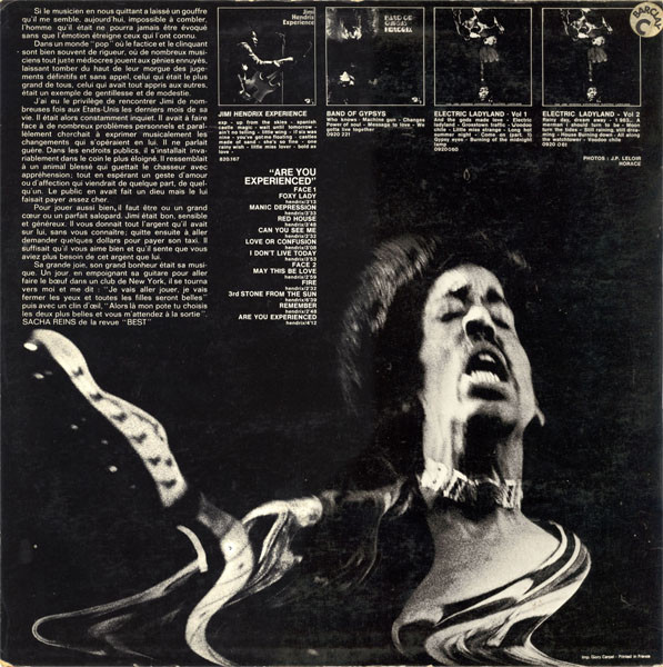 The Jimi Hendrix Experience - Are You Experienced? | Barclay (0820.143 T) - 2