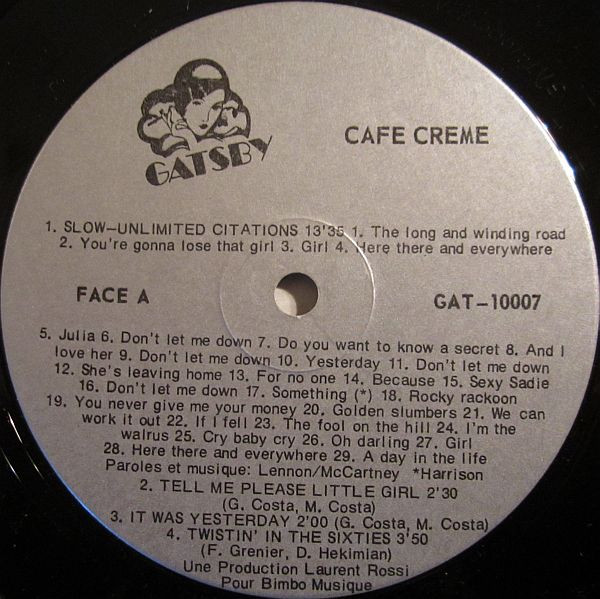 Café Crème - Café Crème [Vinyl] | Gatsby (GAT-10007) - 3