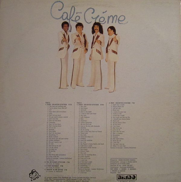 Café Crème - Café Crème [Vinyl] | Gatsby (GAT-10007) - 2