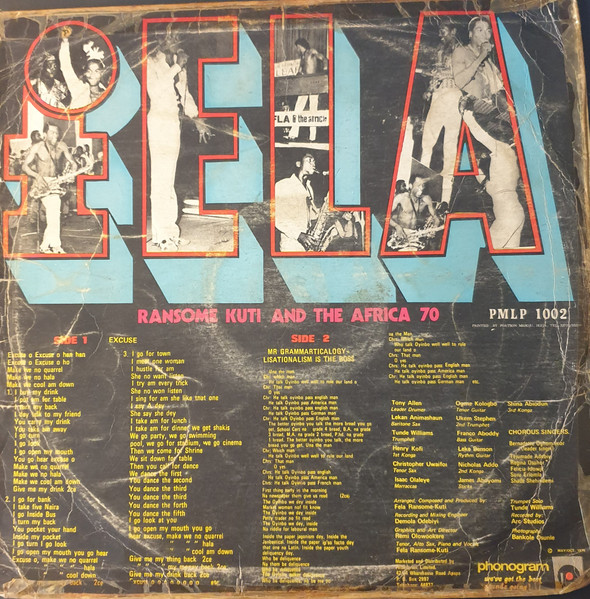 Fela Kuti And Africa 70 - Excuse O | Coconut (PMLP 1002) - 2