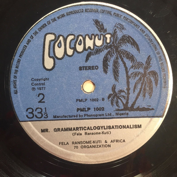 Fela Kuti And Africa 70 - Excuse O | Coconut (PMLP 1002) - 4