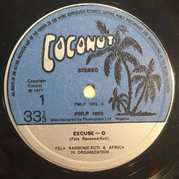 Fela Kuti And Africa 70 - Excuse O | Coconut (PMLP 1002) - 3