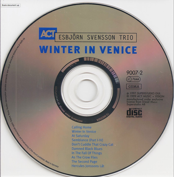 E.S.T. - Winter In Venice | ACT (ACT 9007-2) - 3