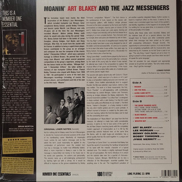 Art Blakey & The Jazz Messengers - Moanin' | Number One Essentials (291025) - 2 Art Blakey & The Jazz Messengers - Moanin' | Number One Essentials (291025) - 2