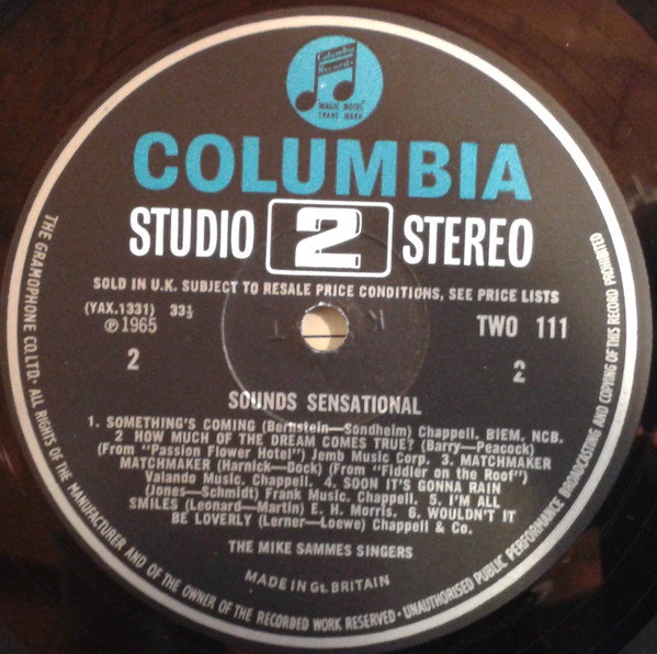 Mike Sammes Singers - Sounds Sensational | Columbia (TWO 111) - 4 Mike Sammes Singers - Sounds Sensational | Columbia (TWO 111) - 4