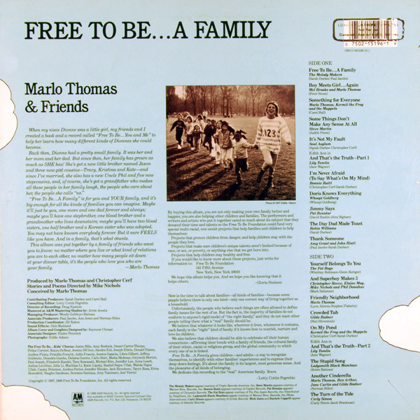 Marlo Thomas And Friends - Free To Be...A Family | A&M Records (SP-5196) - 2 Marlo Thomas And Friends - Free To Be...A Family | A&M Records (SP-5196) - 2