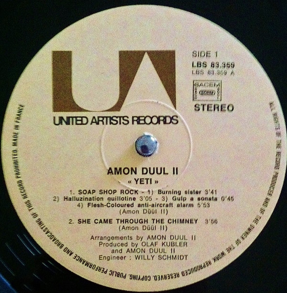Amon Düül II - Yeti | United Artists Records (LBS 83 359/60 X) - 4