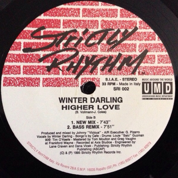 Winter Darling - Higher Love | Strictly Rhythm (SRI 002) - 4 Winter Darling - Higher Love | Strictly Rhythm (SRI 002) - 4