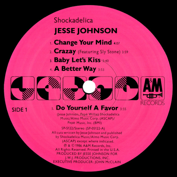 Jesse Johnson - Shockadelica | A&M Records (SP-5122) - 3