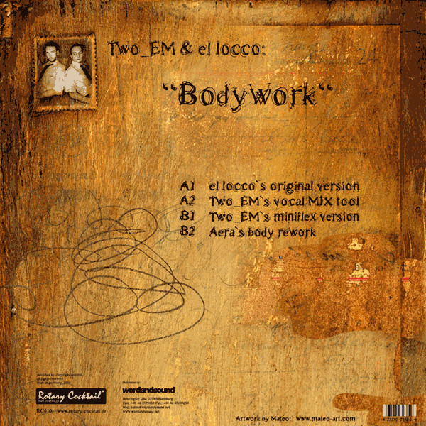 Two_EM & El Locco - Bodywork | Rotary Cocktail Recordings (RC010) - 2 Two_EM & El Locco - Bodywork | Rotary Cocktail Recordings (RC010) - 2